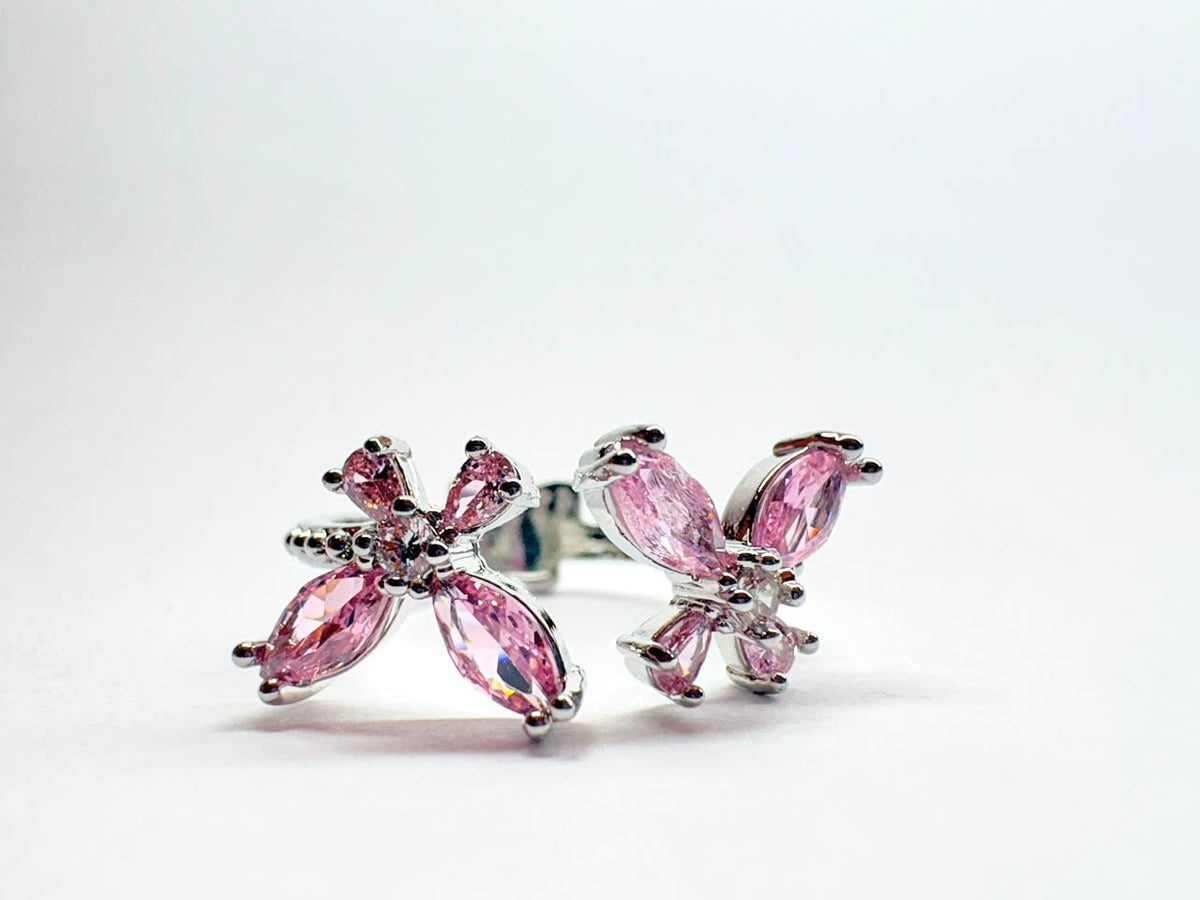 Lavender Drop Pave Swirl Cocktail Ring